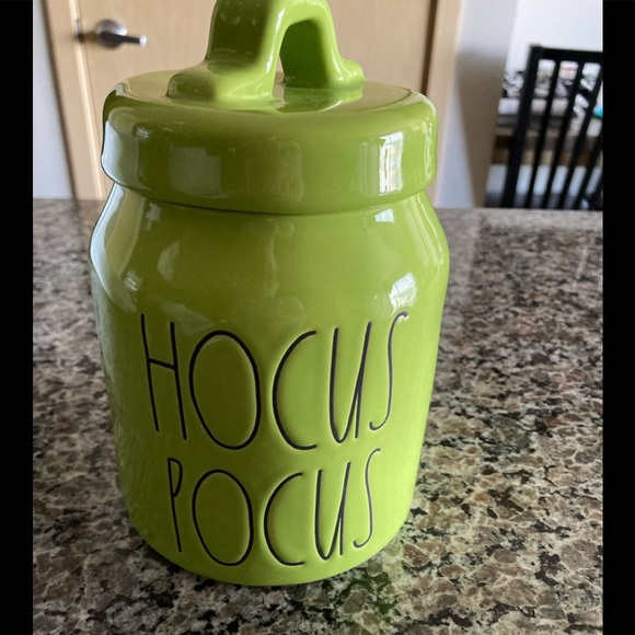 Rae Dunn Holiday Rae Dunn Hocus Pocus Green Baby Canister New